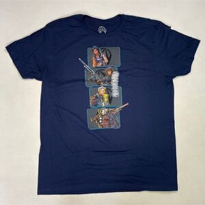 Borderlands 3 Graphic T-shirt Men XL Blue Short Sleeve Game